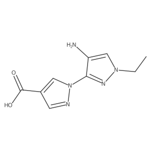 4'-amino-1'-ethyl-1'H-1,3'-bipyrazole-4-carboxylic acid Structure