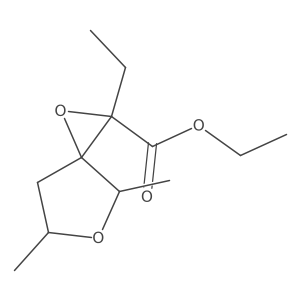 Ethyl 2-ethyl-4,6-dimethyl-1,5-dioxaspiro[2.4]heptane-2-carboxylate Structure