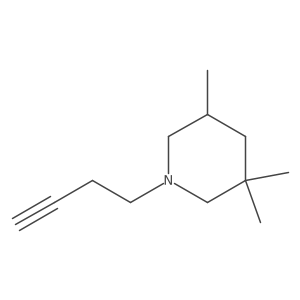 1-But-3-ynyl-3,3,5-trimethylpiperidine结构式