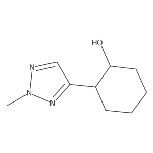 2-(2-Methyl-2H-1,2,3-triazol-4-yl)cyclohexan-1-ol结构式