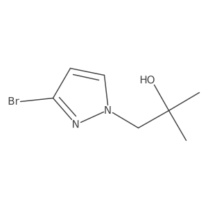 1-(3-Bromo-1H-pyrazol-1-YL)-2-methylpropan-2-OL Structure