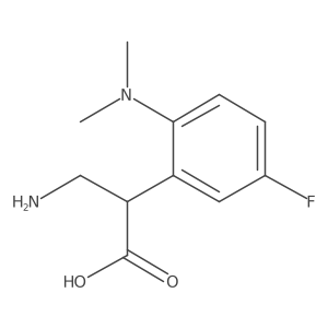 3-Amino-2-[2-(dimethylamino)-5-fluorophenyl]propanoic acid结构式