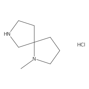 1-Methyl-1,7-diazaspiro[4.4]nonane hydrochloride结构式