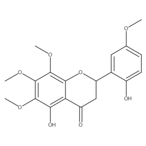 5-Hydroxy-2-(2-hydroxy-5-methoxyphenyl)-6,7,8-trimethoxychroman-4-one结构式
