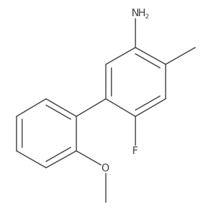 6-Fluoro-2'-methoxy-4-methyl-[1,1'-biphenyl]-3-amine Structure