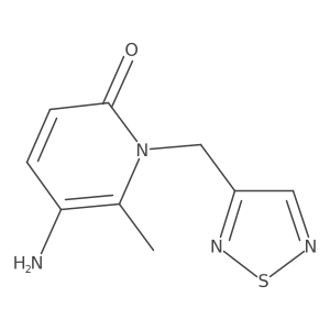 5-Amino-6-methyl-1-[(1,2,5-thiadiazol-3-yl)methyl]-1,2-dihydropyridin-2-one结构式