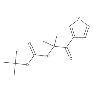 tert-butyl N-[2-methyl-1-oxo-1-(1,2-thiazol-4-yl)propan-2-yl]carbamate结构式