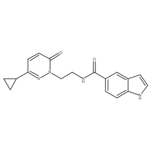 N-(2-(3-cyclopropyl-6-oxopyridazin-1(6H)-yl)ethyl)-1H-indole-5-carboxamide Structure