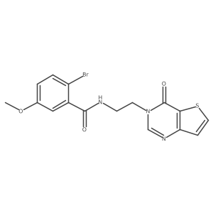 2-bromo-5-methoxy-N-(2-(4-oxothieno[3,2-d]pyrimidin-3(4H)-yl)ethyl)benzamide结构式