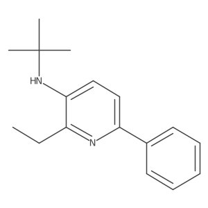 2-Ethyl-6-phenyl-3-tert-butylamino-pyridine Structure