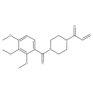 1-[4-(2,3,4-Trimethoxybenzoyl)piperazin-1-yl]prop-2-en-1-one结构式