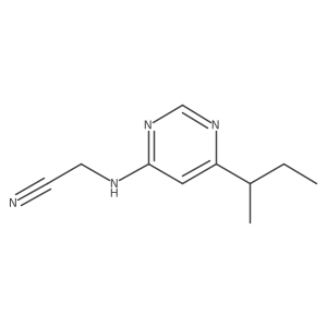 2-{[6-(Butan-2-yl)pyrimidin-4-yl]amino}acetonitrile结构式