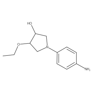 1-(4-Aminophenyl)-4-ethoxypyrrolidin-3-ol Structure
