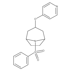 (1R,5S)-8-(phenylsulfonyl)-3-(pyridin-4-yloxy)-8-azabicyclo[3.2.1]octane Structure
