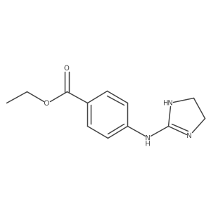 ethyl 4-[(4,5-dihydro-1H-imidazol-2-yl)amino]benzoate结构式