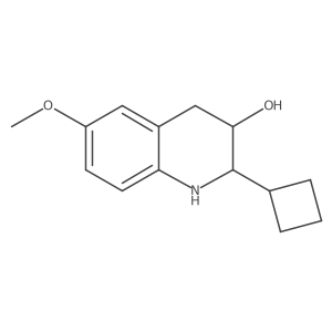 2-Cyclobutyl-6-methoxy-1,2,3,4-tetrahydroquinolin-3-ol Structure