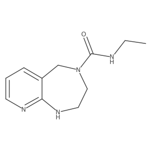N-ethyl-1H,2H,3H,4H,5H-pyrido[2,3-e][1,4]diazepine-4-carboxamide结构式