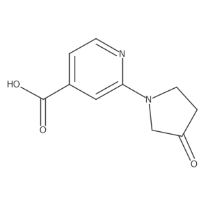 2-(3-Oxopyrrolidin-1-yl)pyridine-4-carboxylic acid结构式