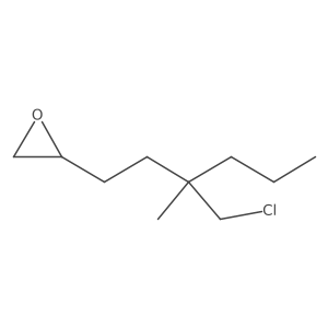 2-[3-(Chloromethyl)-3-methylhexyl]oxirane Structure