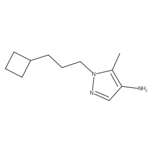 1-(3-cyclobutylpropyl)-5-methyl-1H-pyrazol-4-amine结构式