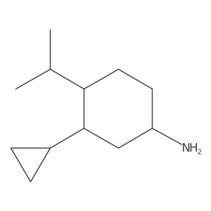 3-Cyclopropyl-4-(propan-2-yl)cyclohexan-1-amine结构式