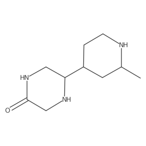 5-(2-Methylpiperidin-4-yl)piperazin-2-one结构式