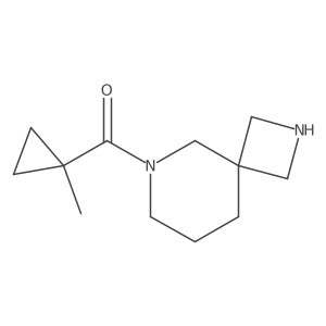 6-(1-Methylcyclopropanecarbonyl)-2,6-diazaspiro[3.5]nonane结构式