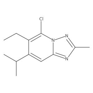 5-Chloro-6-ethyl-2-methyl-7-(propan-2-yl)-[1,2,4]triazolo[1,5-a]pyridine Structure