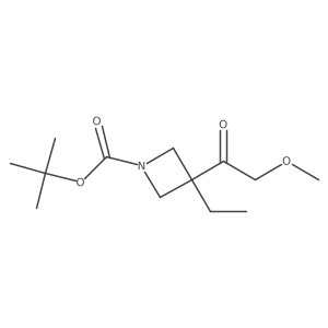 Tert-butyl 3-ethyl-3-(2-methoxyacetyl)azetidine-1-carboxylate Structure