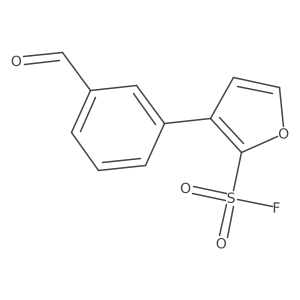 3-(3-Formylphenyl)furan-2-sulfonyl fluoride结构式