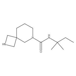 N-(2-methylbutan-2-yl)-2,6-diazaspiro[3.5]nonane-6-carboxamide Structure