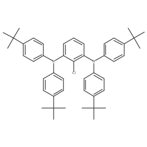 N1,N1,N3,N3-Tetrakis[4-(tert-butyl)phenyl]-2-chlorobenzene-1,3-diamine Structure