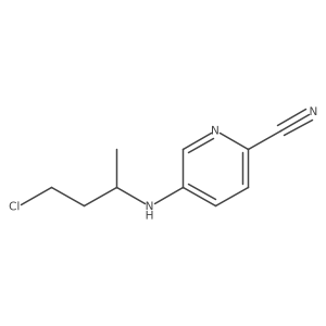 5-[(4-Chlorobutan-2-yl)amino]pyridine-2-carbonitrile结构式