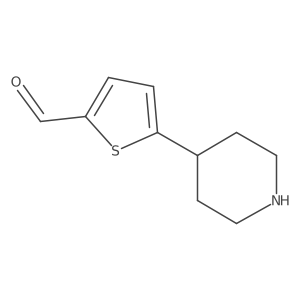 5-(Piperidin-4-yl)thiophene-2-carbaldehyde结构式