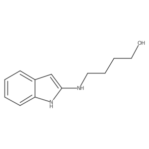 4-[(1H-indol-2-yl)amino]butan-1-ol Structure