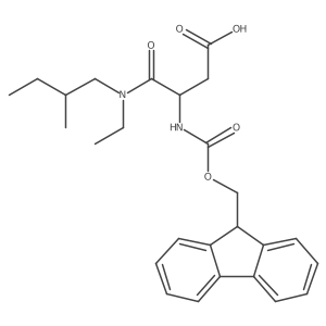 3-[ethyl(2-methylbutyl)carbamoyl]-3-({[(9H-fluoren-9-yl)methoxy]carbonyl}amino)propanoic acid结构式