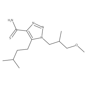 1-(3-methoxy-2-methylpropyl)-5-(3-methylbutyl)-1H-1,2,3-triazole-4-carbothioamide Structure