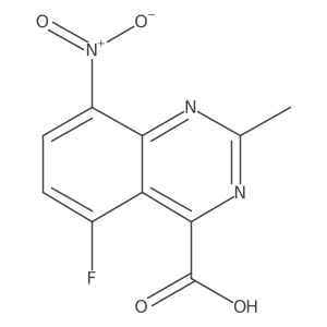 5-Fluoro-2-methyl-8-nitroquinazoline-4-carboxylic acid结构式