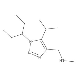 methyl({[1-(pentan-3-yl)-5-(propan-2-yl)-1H-1,2,3-triazol-4-yl]methyl})amine Structure