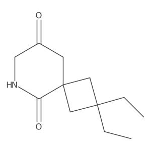 2,2-Diethyl-6-azaspiro[3.5]nonane-5,8-dione Structure