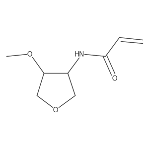 N-[(3S,4S)-4-Methoxyoxolan-3-yl]prop-2-enamide结构式