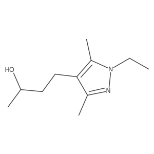 (2R)-4-(1-ethyl-3,5-dimethyl-1H-pyrazol-4-yl)butan-2-ol结构式