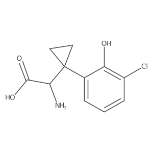 2-Amino-2-[1-(3-chloro-2-hydroxyphenyl)cyclopropyl]acetic acid结构式