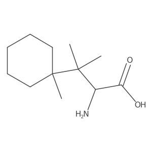 2-Amino-3-methyl-3-(1-methylcyclohexyl)butanoic acid结构式