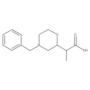 2-(4-Benzylmorpholin-2-yl)propanoic acid结构式