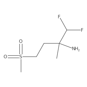 1,1-Difluoro-4-methanesulfonyl-2-methylbutan-2-amine Structure