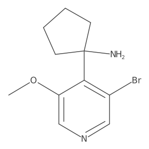 1-(3-Bromo-5-methoxypyridin-4-yl)cyclopentan-1-amine Structure