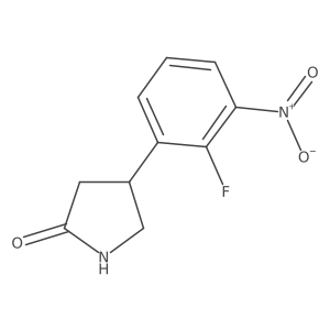 4-(2-Fluoro-3-nitrophenyl)pyrrolidin-2-one Structure