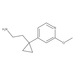 2-[1-(2-Methoxypyridin-4-yl)cyclopropyl]ethan-1-amine Structure