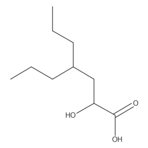 2-Hydroxy-4-propylheptanoic acid Structure